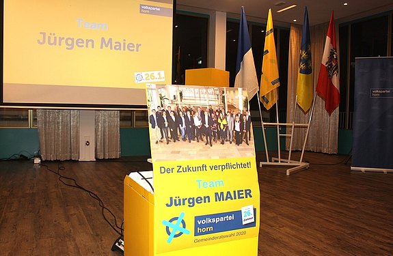 Bgm. Jürgen Maier präsentierte Kandidatenteam und Programm